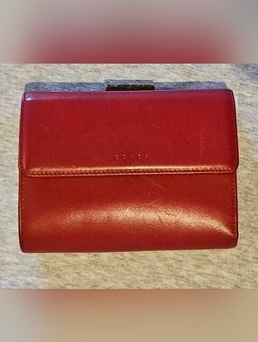 Coach Bordeaux Trifold Wallet